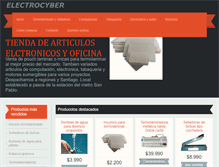 Tablet Screenshot of electrocyber.cl